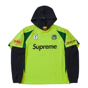 SUPREME HOODED SOCCER JERSEY